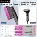 Défroisseur Vapeur 2 en 1 & Fer à Repasser Humide/Sec, Chauffe Rapide 18 s, Écran Intelligent 5 Modes, Élimination des Plis Horizontale & Verticale pour la Maison et le Voyage Défroisseur vapeur