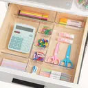 Lot de 15 Organisateurs de Tiroirs, 4 Tailles, Boîtes Transparentes en Plastique pour Rangement de Salle de Bain, Coiffeuse, Ustensiles de Cuisine et Maquillage