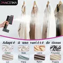 Défroisseur Vapeur 2 en 1 & Fer à Repasser Humide/Sec, Chauffe Rapide 18 s, Écran Intelligent 5 Modes, Élimination des Plis Horizontale & Verticale pour la Maison et le Voyage Défroisseur vapeur