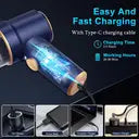 Aspirateur portatif sans fil 2 en 1 pour voiture et maison, aspiration et soufflage, 4500 Pa, rechargeable par USB, autonomie de 18 à 30 minutes.