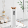 Hydropulseur dentaire électrique, réservoir d'eau 280 ml, batterie 1200 mAh - Blanc