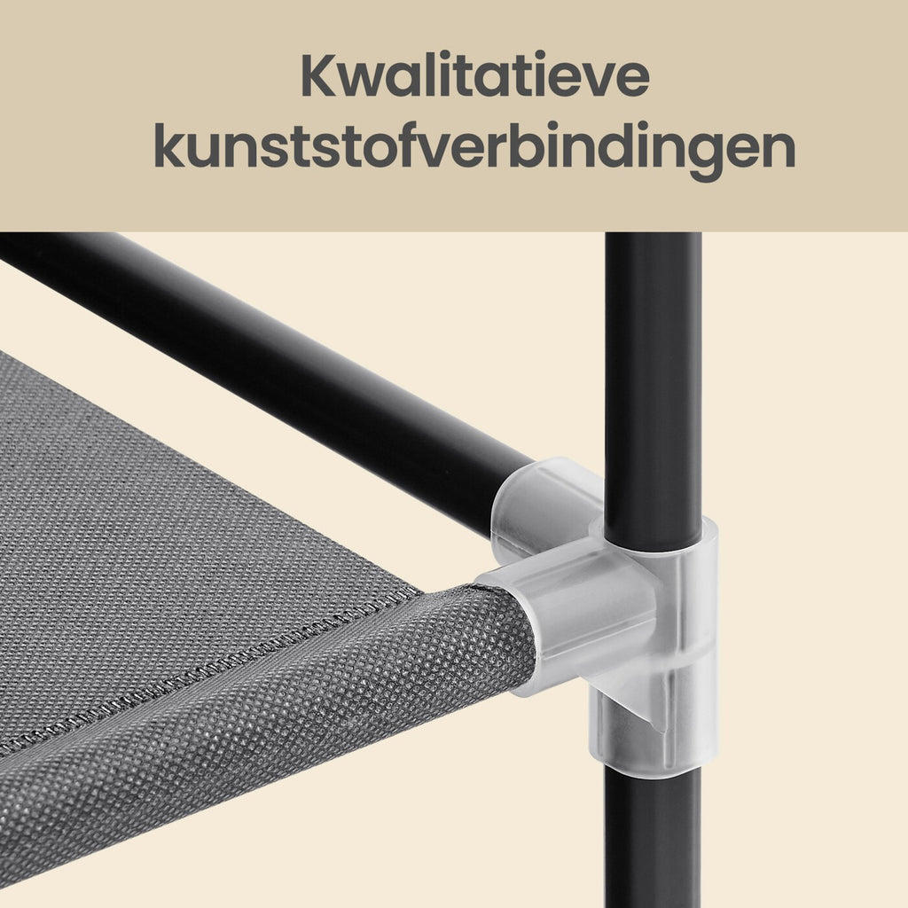 Armoire en tissu avec housse, penderie de rangement, 12 compartiments, cadre en métal pour chambre 45 x 150 x 175 cm 
Gris ou violet