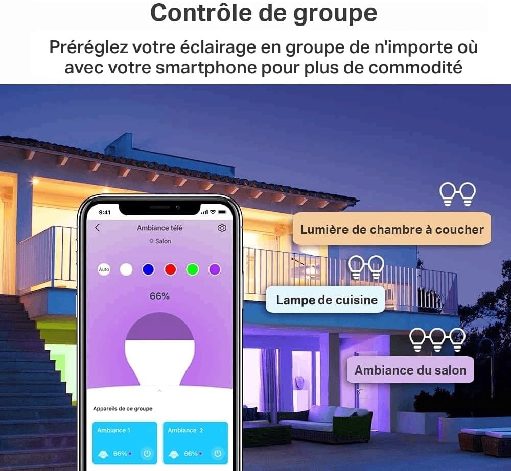 Tapo Ampoule LED Connectée E27 L530E Dimmable