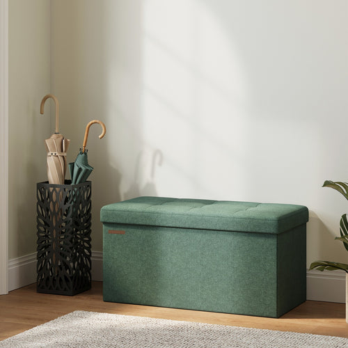Banc de rangement 38 x 76 x 38 cm Rose ou Vert