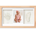 Cadre Empreinte Main Pied Bebe avec Argile, Kit Empreinte Bebe avec NOM pour Cadeau Bebe Naissance, Cadre Empreinte Bébé avec Argile Anti-Fissuration