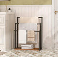 Porte-serviettes sur pied moderne - Metal Noir