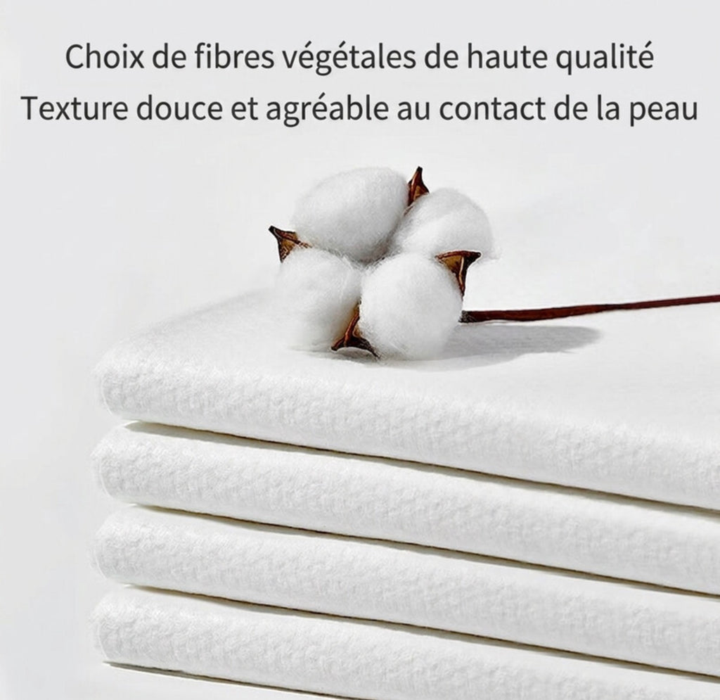 Serviettes de bain jetables, 70×140 cm, lot de 5 (1 serviette par sachet individuel)
Indispensables pour voyages et déplacements professionnels
