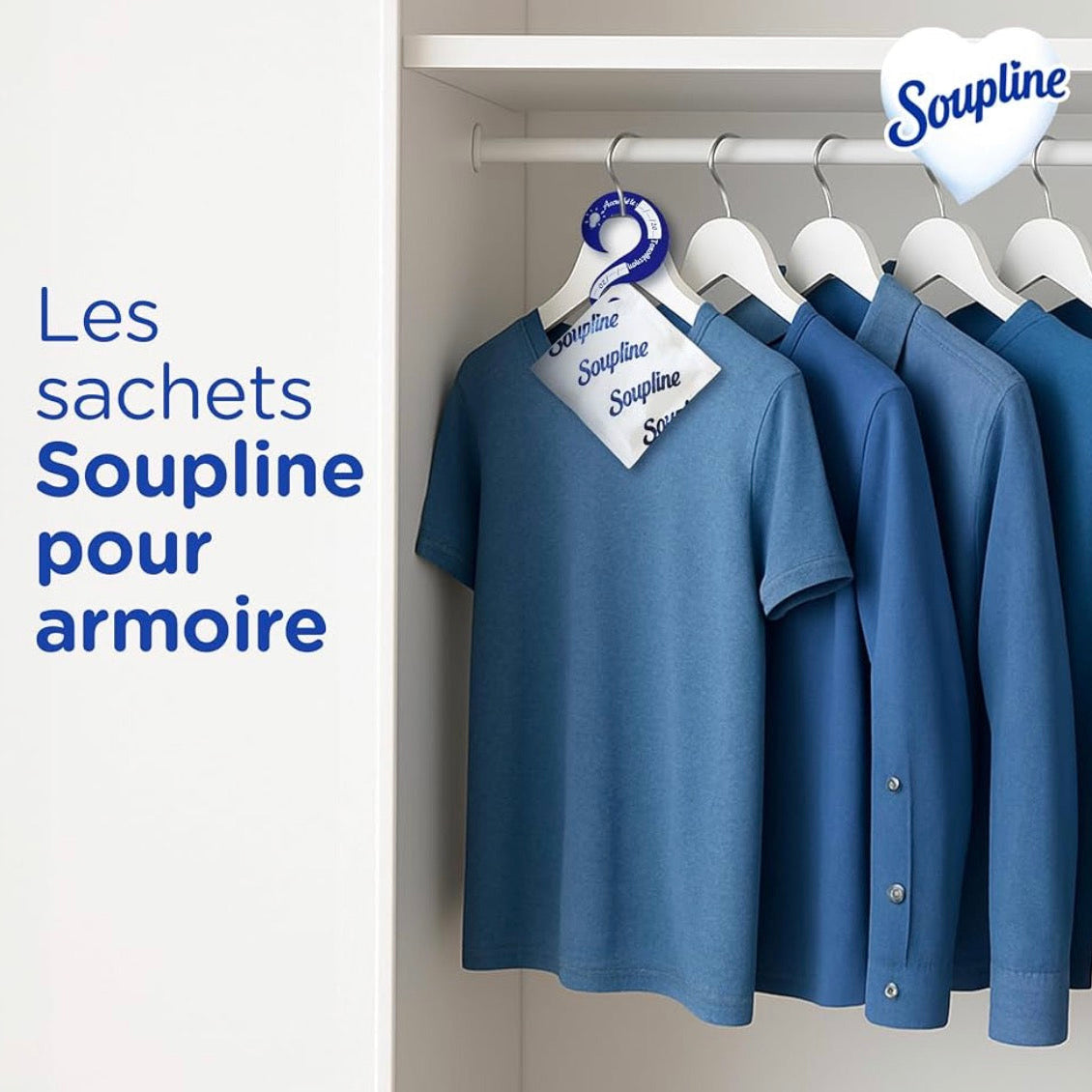 Soupline Sachets Parfumés Armoire Grand Air , Lot de 3