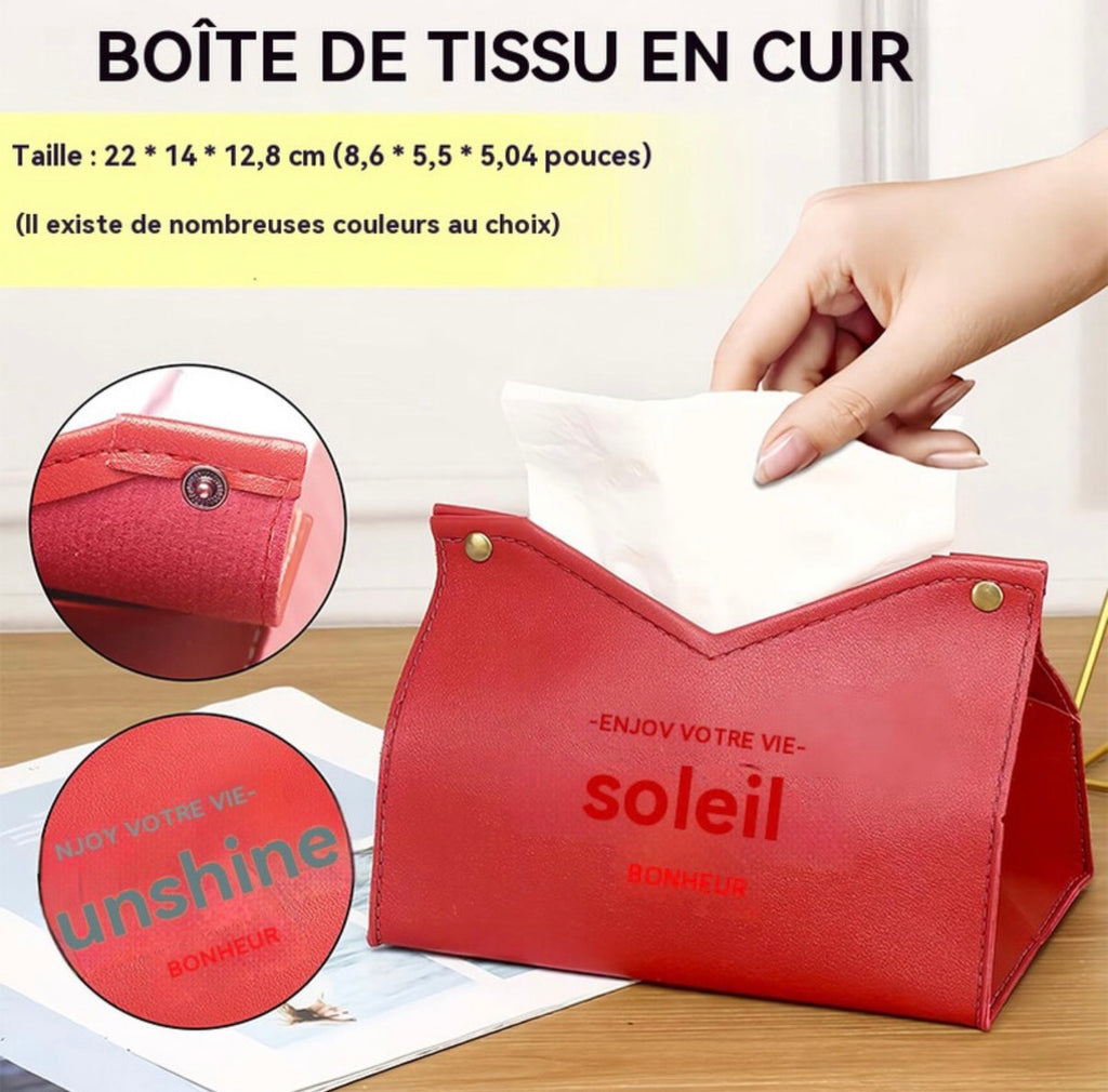 Pochette en cuir rangement multi-usages