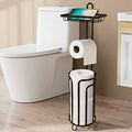 Support rangement papier WC en Métal Noir