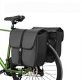 Lot de 2 sacoches de porte-bagages pour vélo, durables, grande capacité, adaptées aux longs trajets - Noir