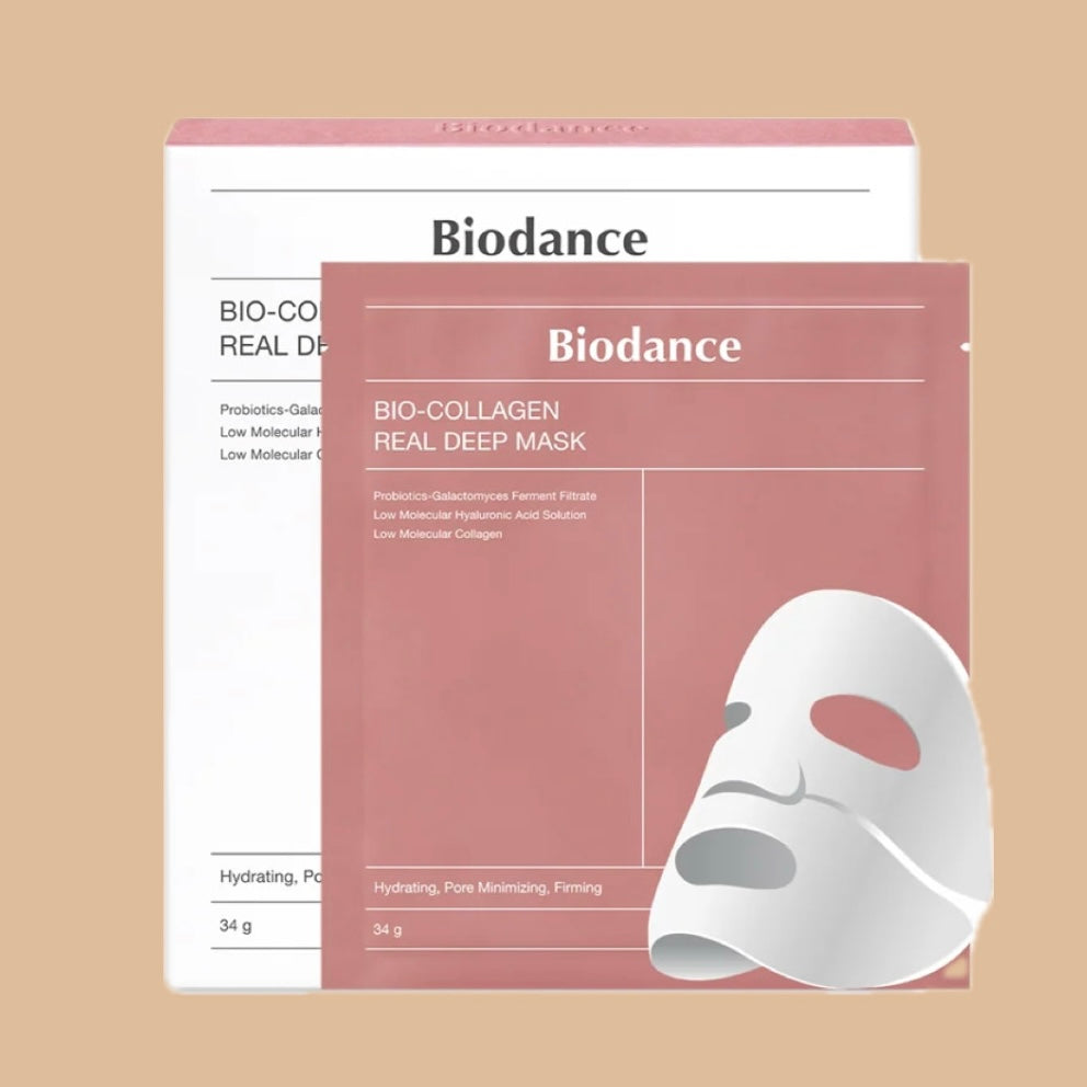BIODANCE Bio-Collagen Masque Profond Réel, Masque Hydrogel, Minimisation des Pores, Amélioration de l'Élasticité, Skincare Coréenne