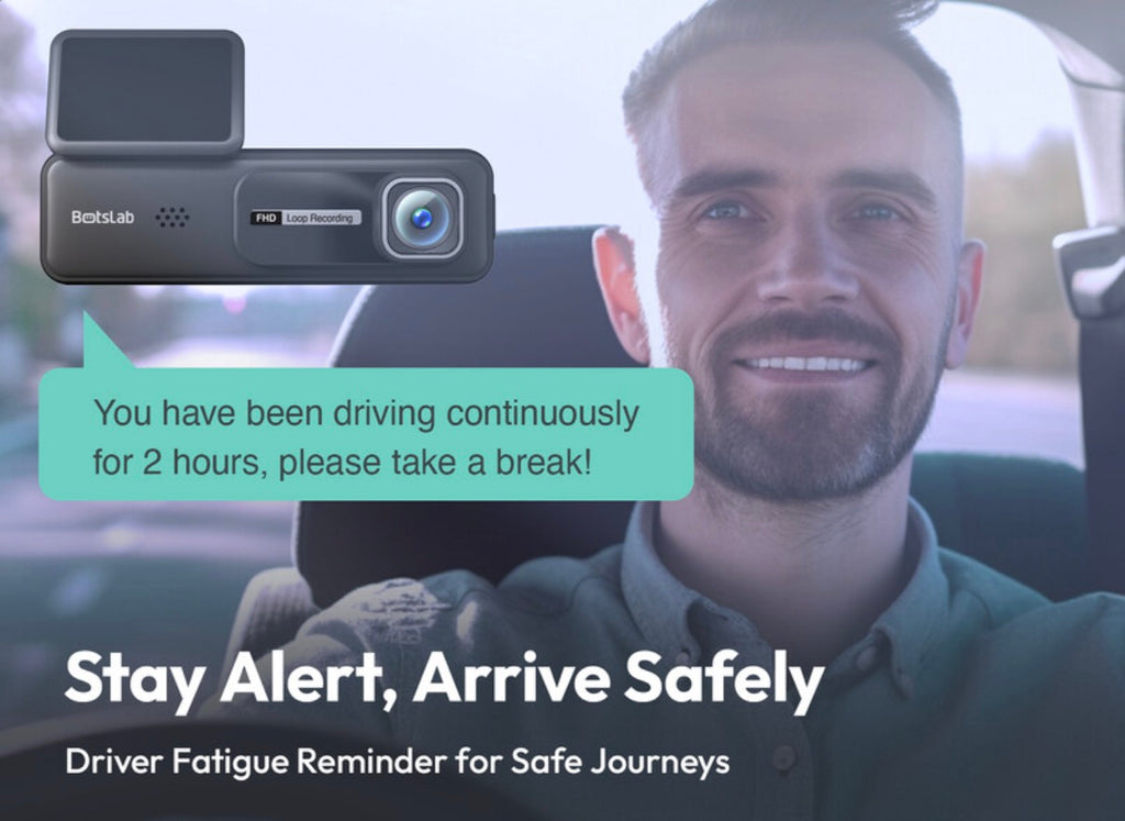 Dashcam, résolution 2K, design compact, grand-angle 140° , mode nuit