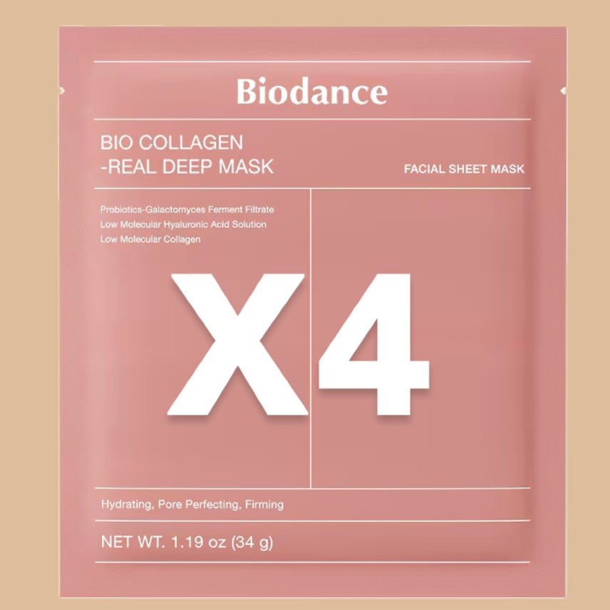 BIODANCE Bio-Collagen Masque Profond Réel, Masque Hydrogel, Minimisation des Pores, Amélioration de l'Élasticité, Skincare Coréenne