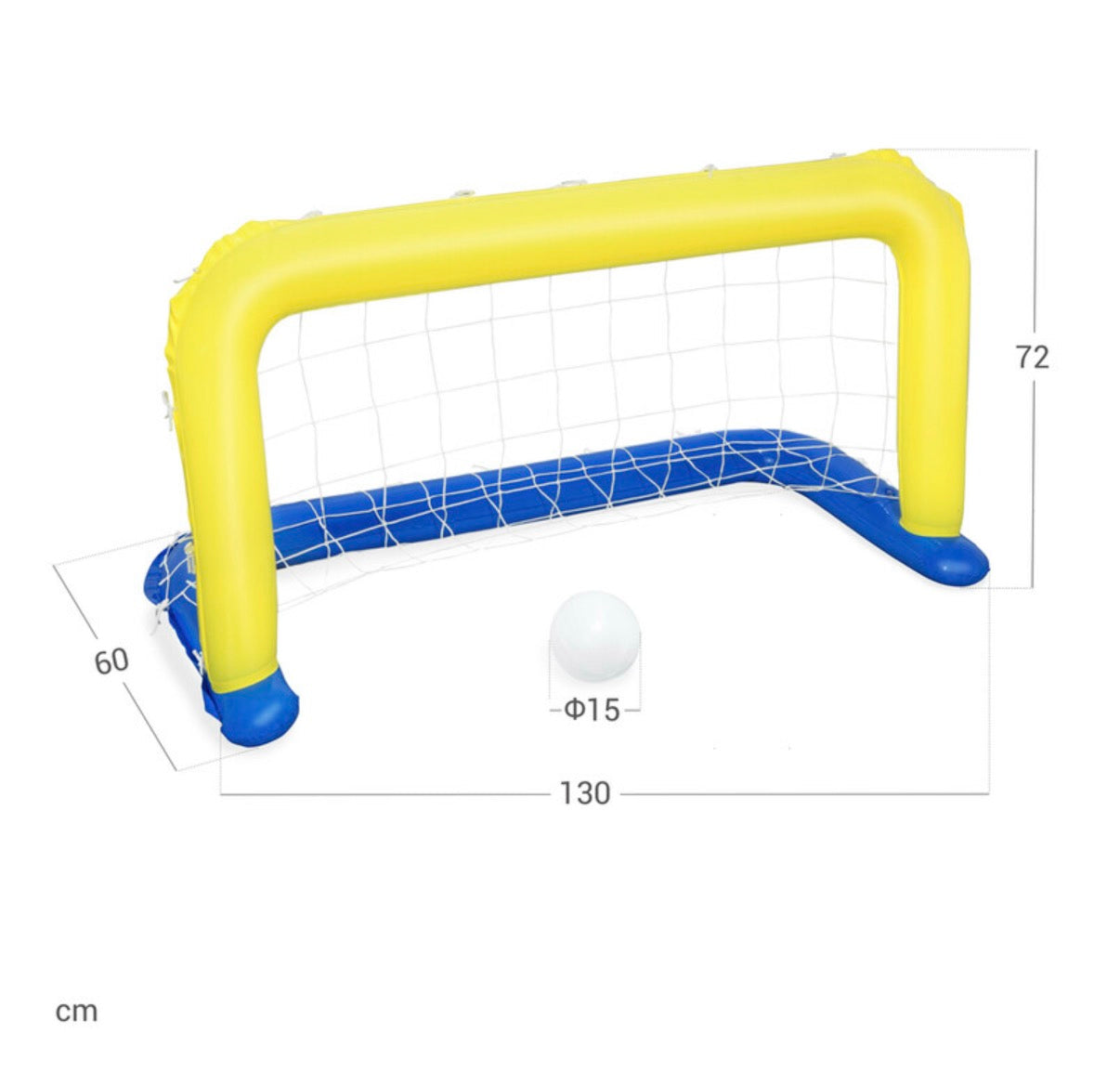 But gonflable de water polo - 137 x 66
× 72 cm