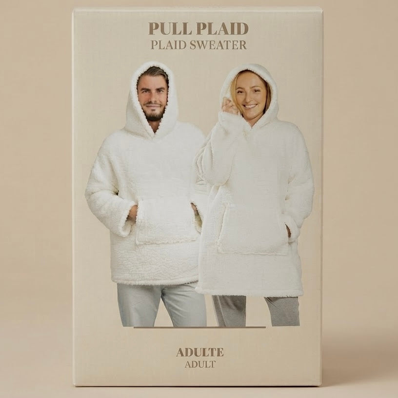 Pull plaid adulte, taille unique
