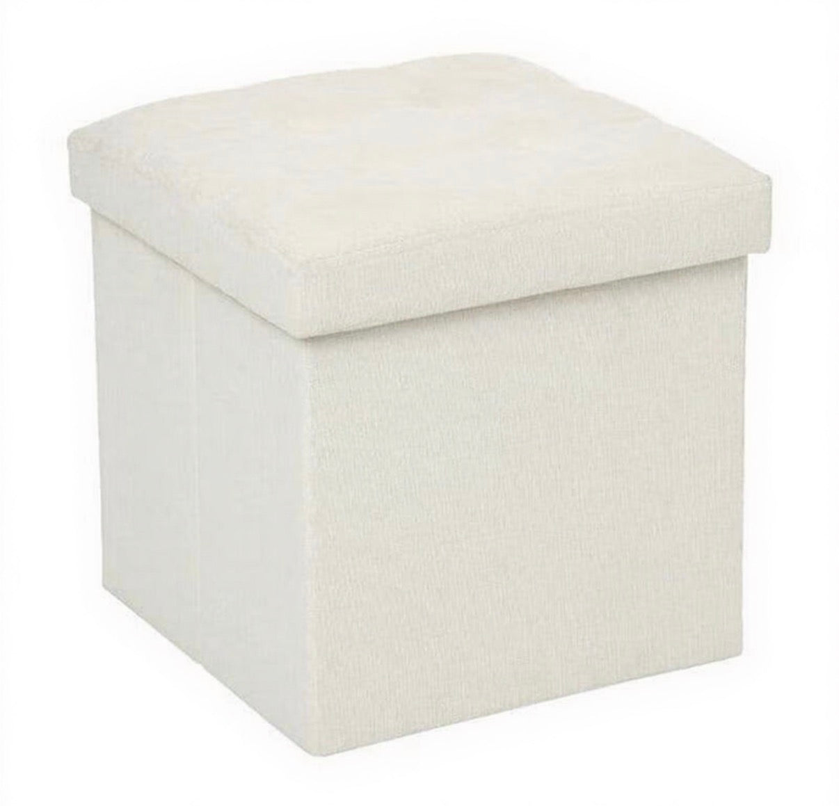 Pouf pliable beige