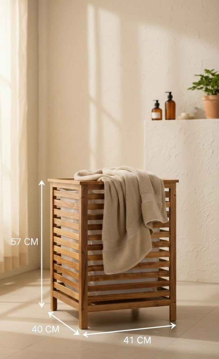 Corbeille à linge Acacia