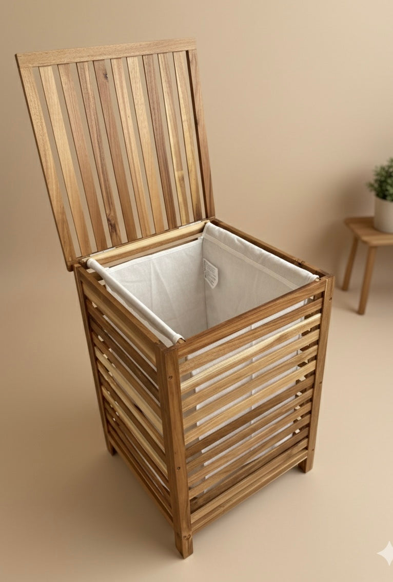Corbeille à linge Acacia