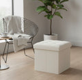 Pouf pliable beige
