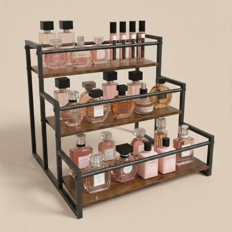 Rangement Cosmétique, condiments en Bois,Métal