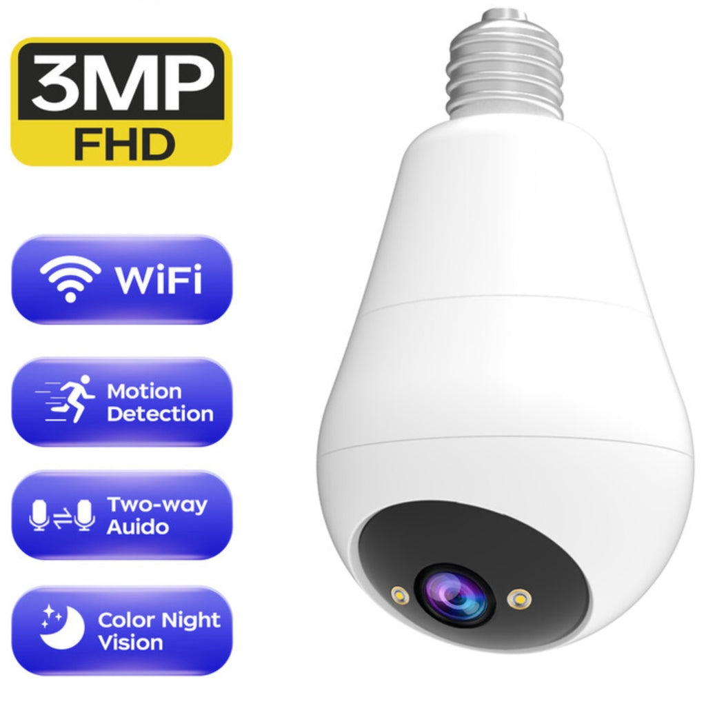 Caméra surveillance Ampoule, Discrète,WIFI