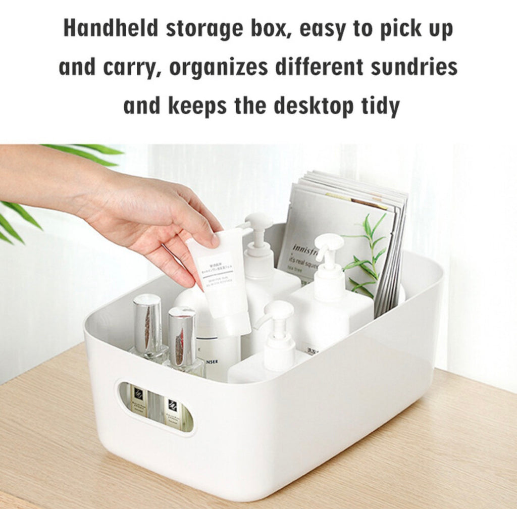 Lot de 10 bacs de rangement multifonction - Blanc