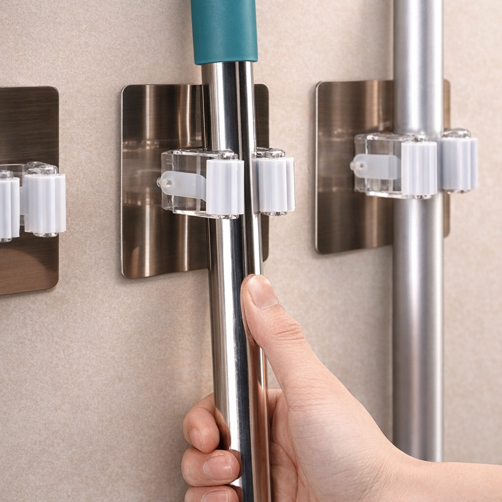 Porte balai X2 - Fixation sans perçage