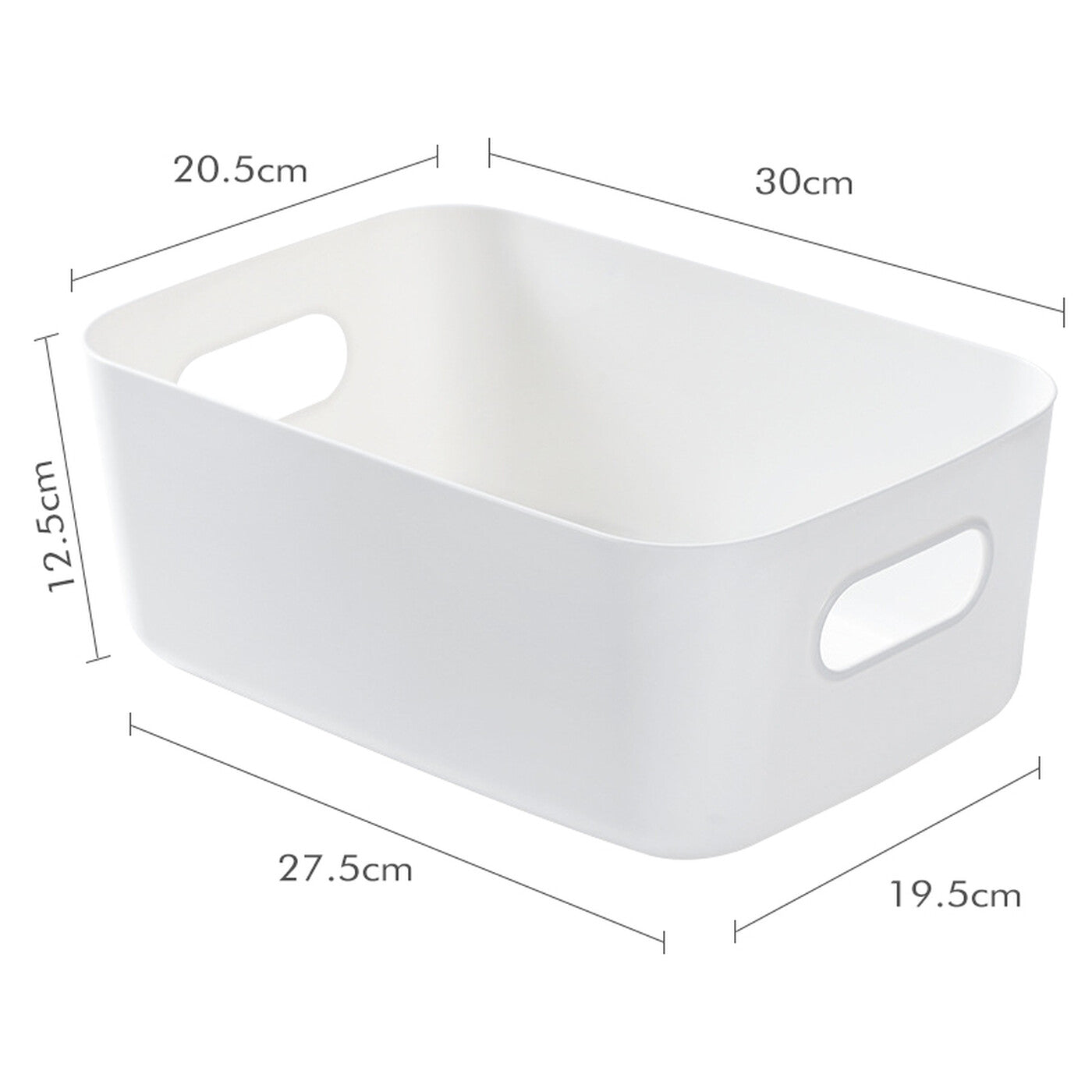 Lot de 10 bacs de rangement multifonction - Blanc