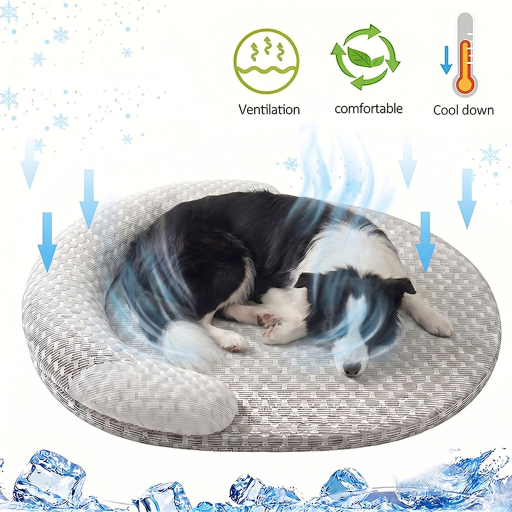 Lit pour animaux rafraîchissant d'été
