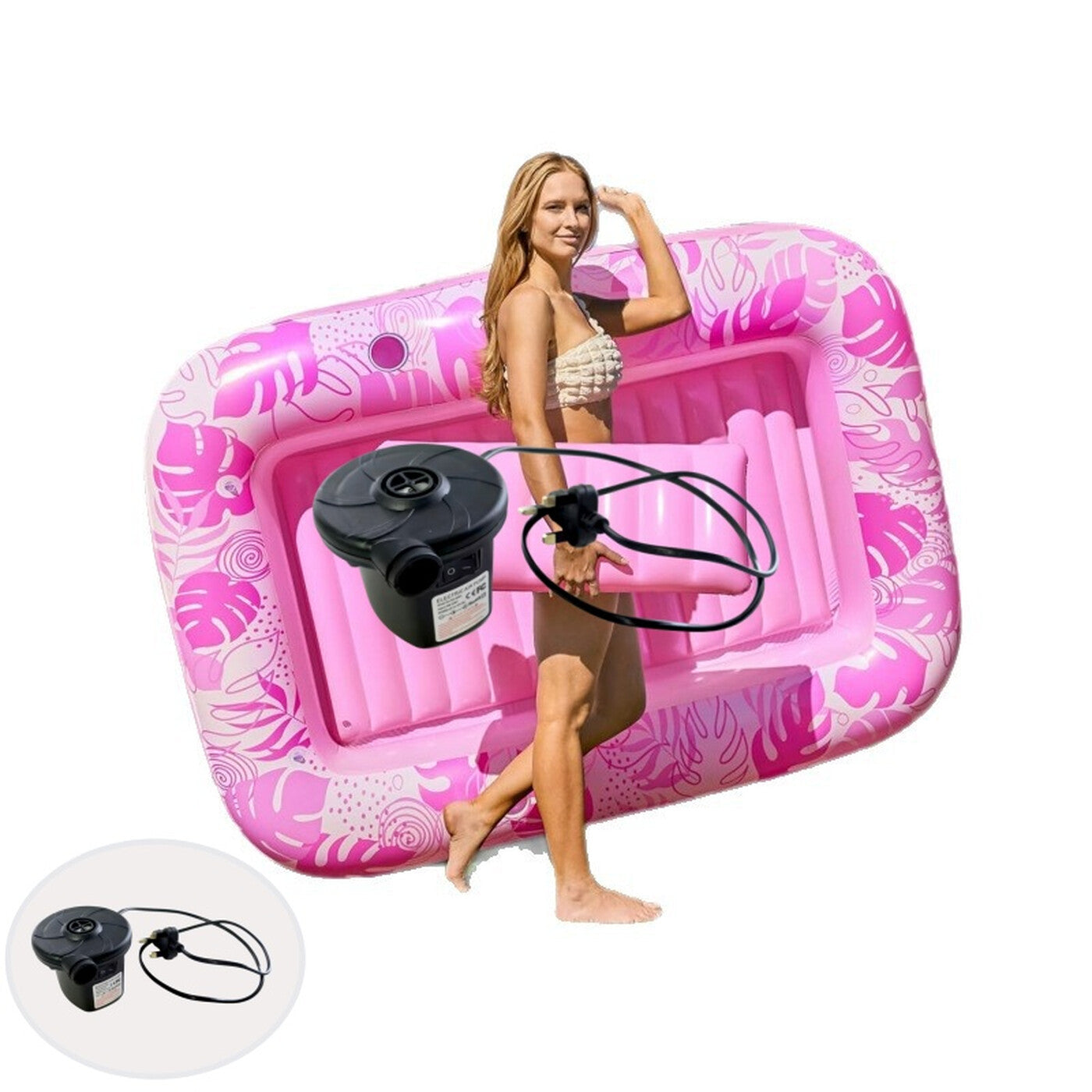 Piscine solaire avec pompe automatique Rose ou Vert