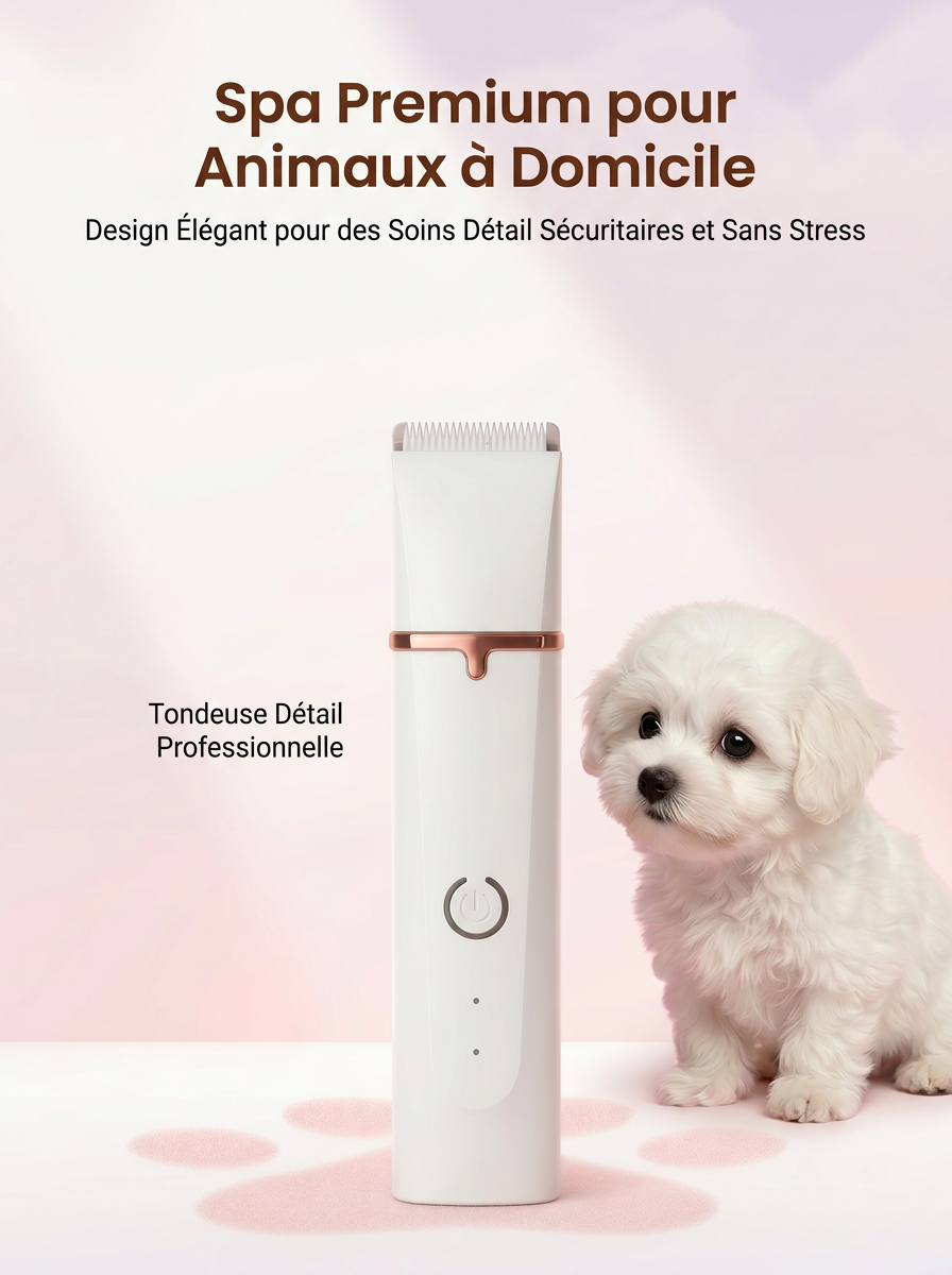 Tondeuse Sans Fil pour Soins des Animaux (Chiens et Chats)