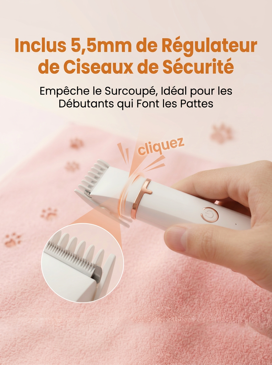 Tondeuse Sans Fil pour Soins des Animaux (Chiens et Chats)