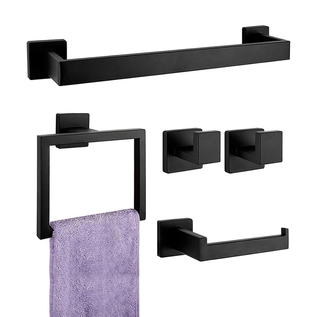 Ensemble de porte-serviettes 5 pièces (or,silver,black)