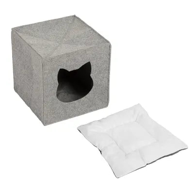 Niche pour chat feutre compatible meuble à cube KALAX