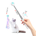 Canne à pêche rétractable pour chat - Bleu