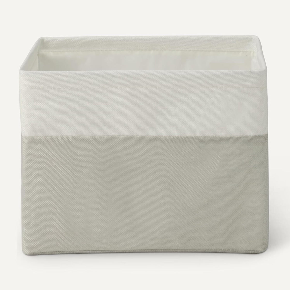 Lot de 3 grands bacs de rangement pliables en lin avec poignées en cuir